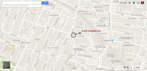 [Google Map] Dr. B. R. Ambedkar avenue on Tonnele and Pavonia intersection, New Jersey City, USA