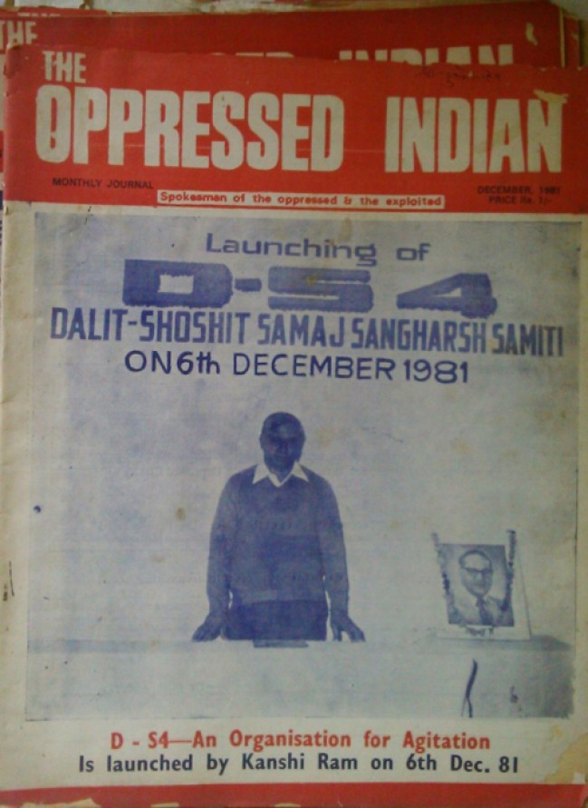 “The Oppressed Indian”, a monthly journal was started by Saheb Kanshi Ram